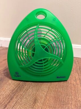 Vintage 90s Holmes Tropicool Fan Translucent Neon Green 2 Speed - Tested